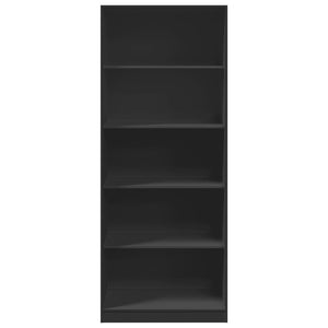 vidaXL Wardrobe Black 80x50x200 cm Engineered Wood