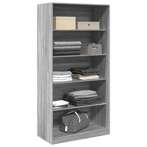 vidaXL Wardrobe Grey Sonoma 100x50x200 cm Engineered Wood