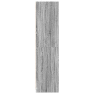 vidaXL Wardrobe Grey Sonoma 100x50x200 cm Engineered Wood