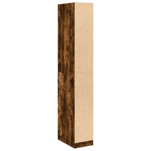 vidaXL Wardrobe Smoked Oak 30x50x200 cm Engineered Wood