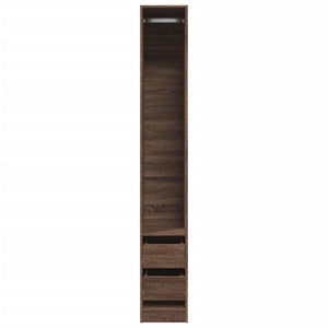 vidaXL Wardrobe Brown Oak 30x50x200 cm Engineered Wood