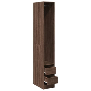 vidaXL Wardrobe Brown Oak 30x50x200 cm Engineered Wood