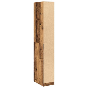 vidaXL Wardrobe Old Wood 30x50x200 cm Engineered Wood