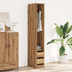 vidaXL Wardrobe Artisian Oak 30x50x200 cm Engineered Wood