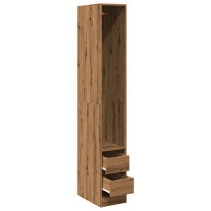 vidaXL Wardrobe Artisian Oak 30x50x200 cm Engineered Wood