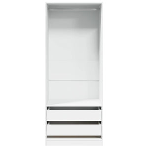 vidaXL Wardrobe White 80x50x200 cm Engineered Wood