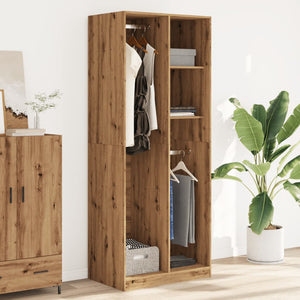 vidaXL Wardrobe Artisian Oak 80x50x200 cm Engineered Wood