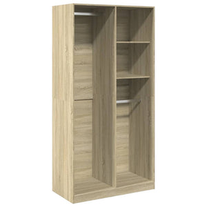 vidaXL Wardrobe Sonoma Oak 100x50x200 cm Engineered Wood