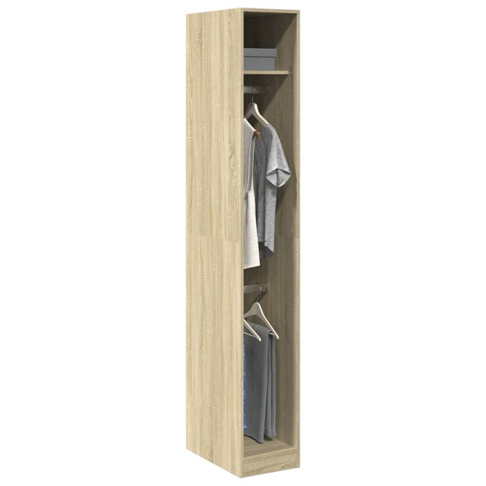 vidaXL Wardrobe Sonoma Oak 30x50x200 cm Engineered Wood