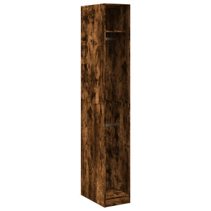 vidaXL Wardrobe Smoked Oak 30x50x200 cm Engineered Wood