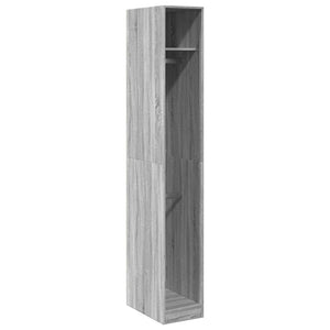 vidaXL Wardrobe Grey Sonoma 30x50x200 cm Engineered Wood