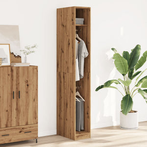 vidaXL Wardrobe Artisian Oak 30x50x200 cm Engineered Wood