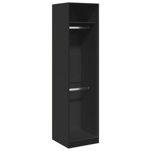 vidaXL Wardrobe Black 50x50x200 cm Engineered Wood