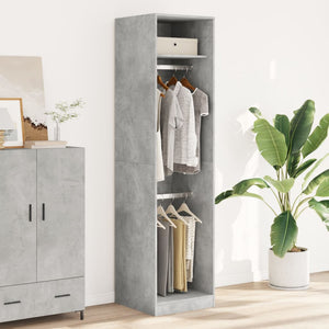 vidaXL Wardrobe Concrete Grey 50x50x200 cm Engineered Wood