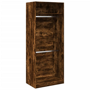 vidaXL Wardrobe Smoked Oak 80x50x200 cm Engineered Wood