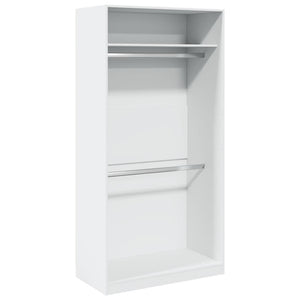 vidaXL Wardrobe White 100x50x200 cm Engineered Wood