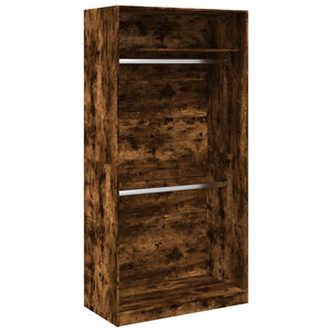 vidaXL Wardrobe Smoked Oak 100x50x200 cm Engineered Wood