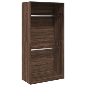 vidaXL Wardrobe Brown Oak 100x50x200 cm Engineered Wood