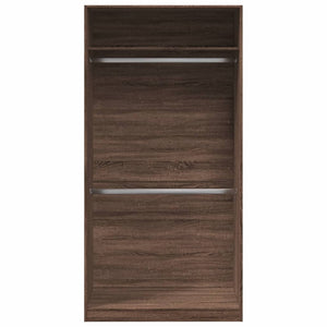 vidaXL Wardrobe Brown Oak 100x50x200 cm Engineered Wood