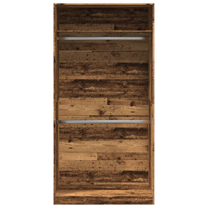 vidaXL Wardrobe Old Wood 100x50x200 cm Engineered Wood