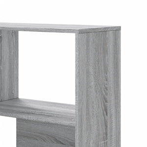 vidaXL Corner Bookcase 4-Tier Grey Sonoma 85x85x140 cm Engineered Wood