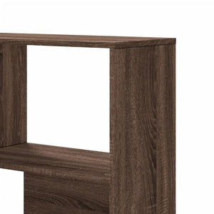 vidaXL Corner Bookcase 4-Tier Brown Oak 85x85x140 cm Engineered Wood