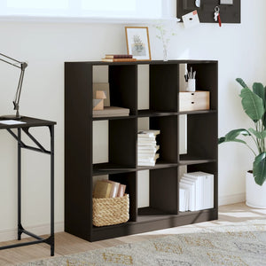 vidaXL Bookcase Black 102x32x108 cm Engineered Wood