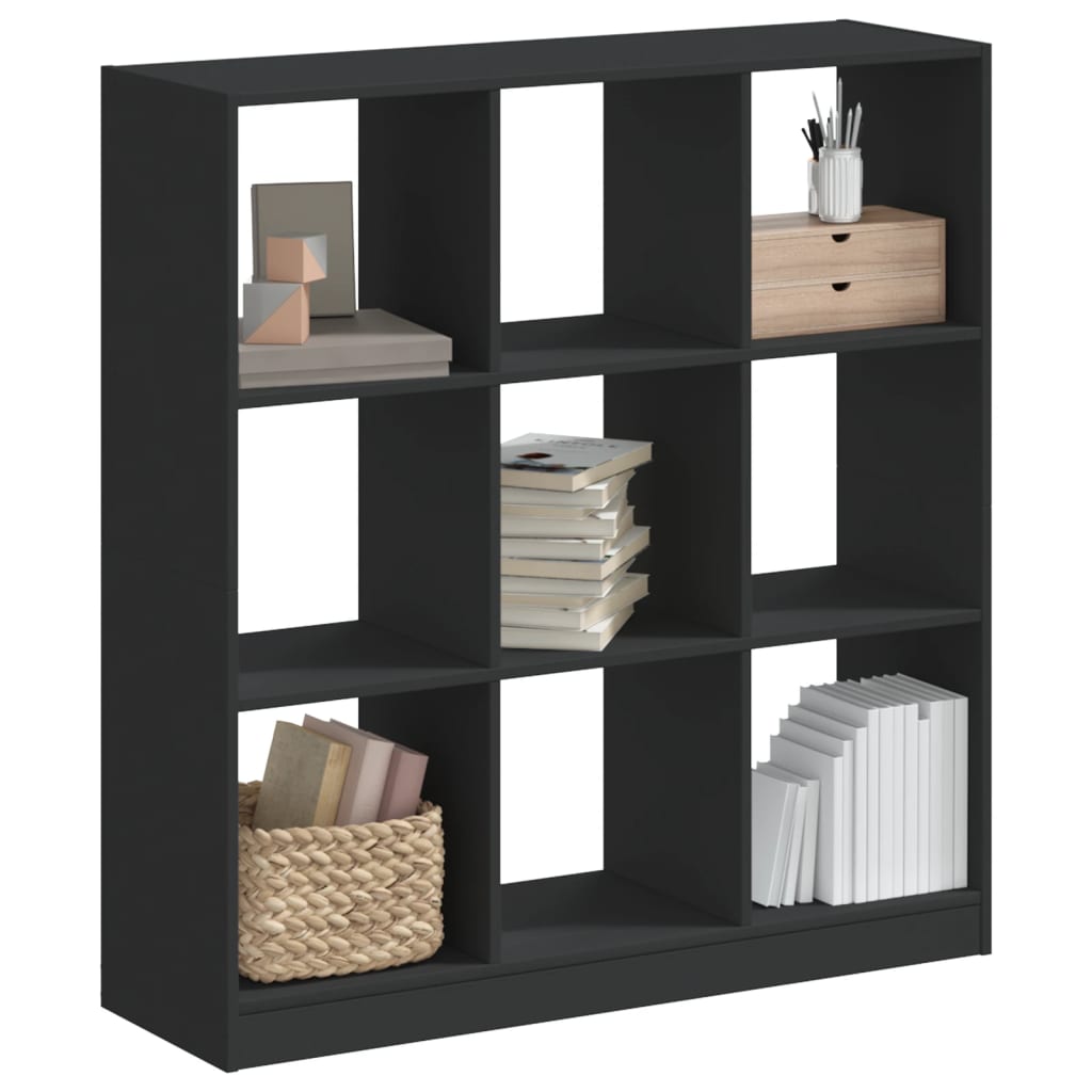 vidaXL Bookcase Black 102x32x108 cm Engineered Wood