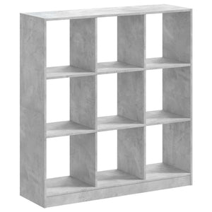 vidaXL Bookcase Concrete Grey 102x32x108 cm Engineered Wood