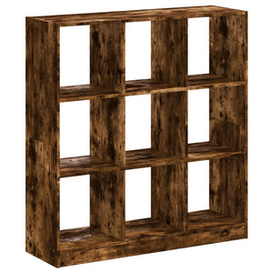 vidaXL Bookcase Smoked Oak 102x32x108 cm Engineered Wood