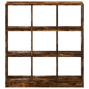 vidaXL Bookcase Smoked Oak 102x32x108 cm Engineered Wood