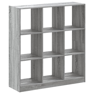 vidaXL Bookcase Grey Sonoma 102x32x108 cm Engineered Wood