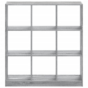 vidaXL Bookcase Grey Sonoma 102x32x108 cm Engineered Wood