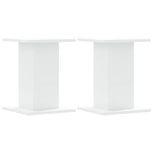 vidaXL Plant Stands 2 pcs White 30x30x40 cm Engineered Wood