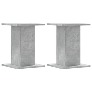 vidaXL Plant Stands 2 pcs Concrete Grey 30x30x40 cm Engineered Wood