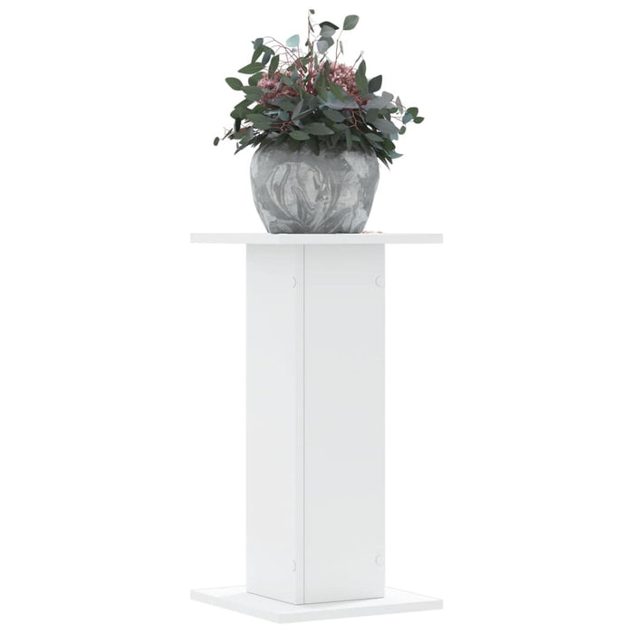 vidaXL Plant Stands 2 pcs White 30x30x60 cm Engineered Wood