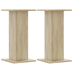 vidaXL Plant Stands 2 pcs Sonoma Oak 30x30x60 cm Engineered Wood