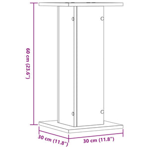 vidaXL Plant Stands 2 pcs Sonoma Oak 30x30x60 cm Engineered Wood