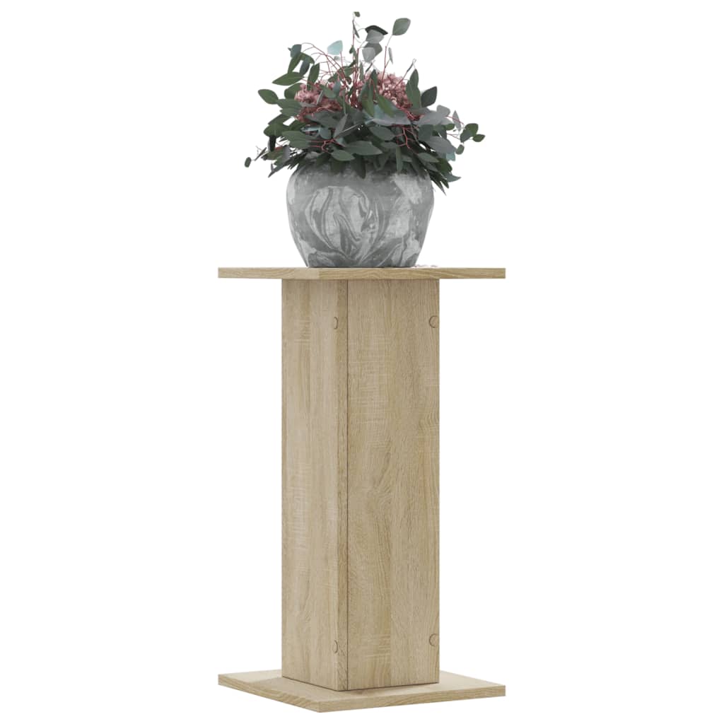 vidaXL Plant Stands 2 pcs Sonoma Oak 30x30x60 cm Engineered Wood