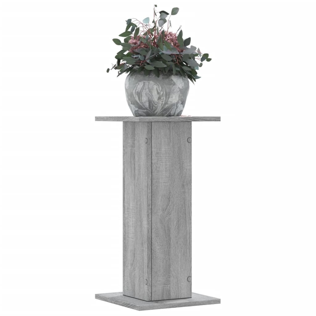 vidaXL Plant Stands 2 pcs Grey Sonoma 30x30x60 cm Engineered Wood