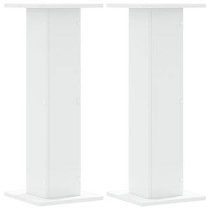 vidaXL Plant Stands 2 pcs White 30x30x80 cm Engineered Wood