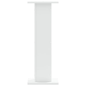 vidaXL Plant Stands 2 pcs White 30x30x80 cm Engineered Wood