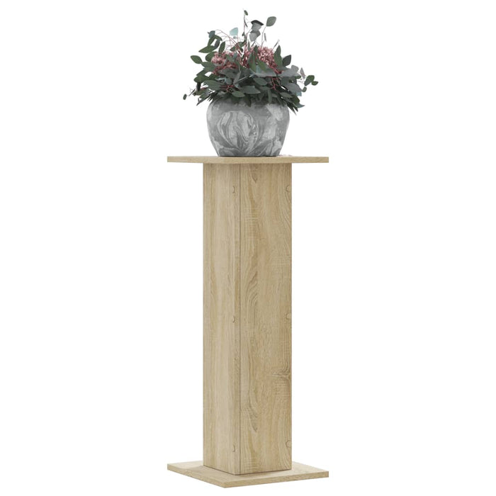 vidaXL Plant Stands 2 pcs Sonoma Oak 30x30x80 cm Engineered Wood