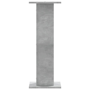 vidaXL Plant Stands 2 pcs Concrete Grey 30x30x80 cm Engineered Wood