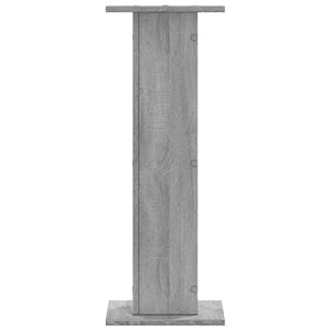 vidaXL Plant Stands 2 pcs Grey Sonoma 30x30x80 cm Engineered Wood