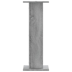 vidaXL Plant Stands 2 pcs Grey Sonoma 30x30x80 cm Engineered Wood