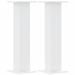 vidaXL Plant Stands 2 pcs White 30x30x95 cm Engineered Wood