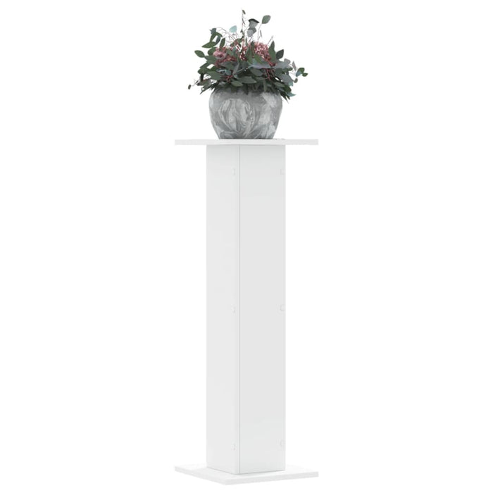 vidaXL Plant Stands 2 pcs White 30x30x95 cm Engineered Wood