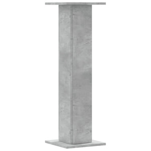 vidaXL Plant Stands 2 pcs Concrete Grey 30x30x95 cm Engineered Wood