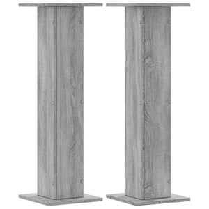 vidaXL Plant Stands 2 pcs Grey Sonoma 30x30x95 cm Engineered Wood